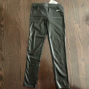 BNWT GUESS Shiny Black Kids Leggings